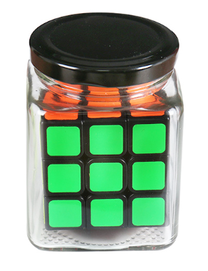Cube in a jar
