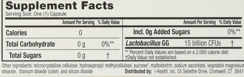 Culturelle Probiotic Vegetarian Capsules – Digestive Health (30 Count)