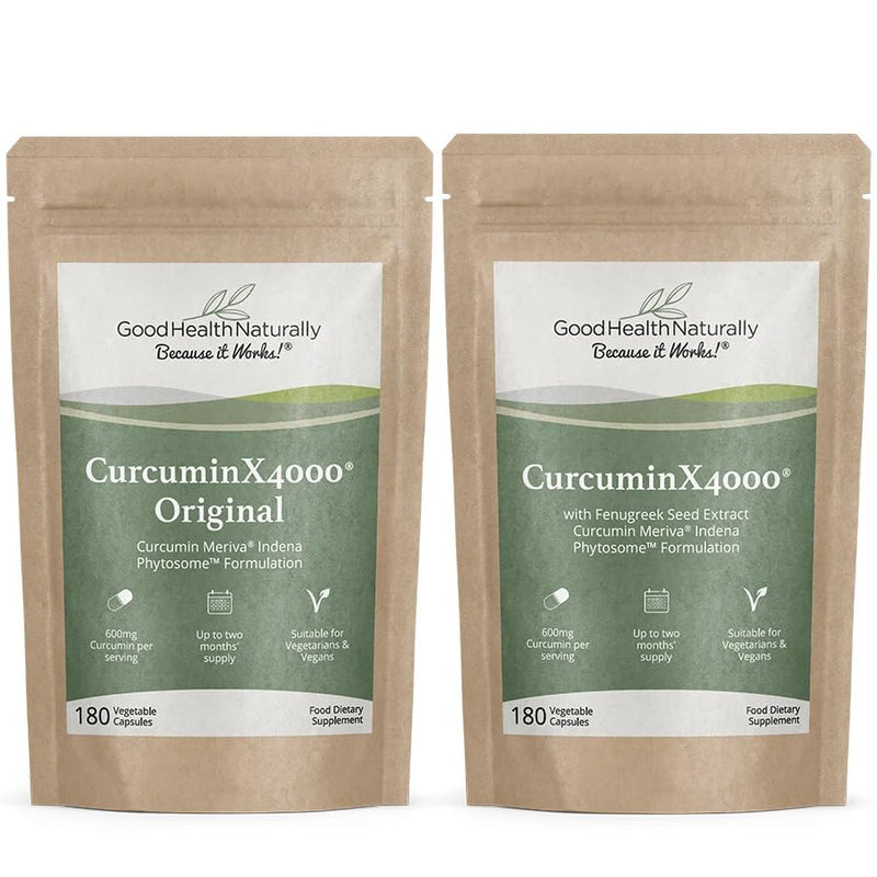 CurcuminX4000 with Fenugreek – Meriva Curcumin Phytosome Herbal Supplement (Refill Pouch)