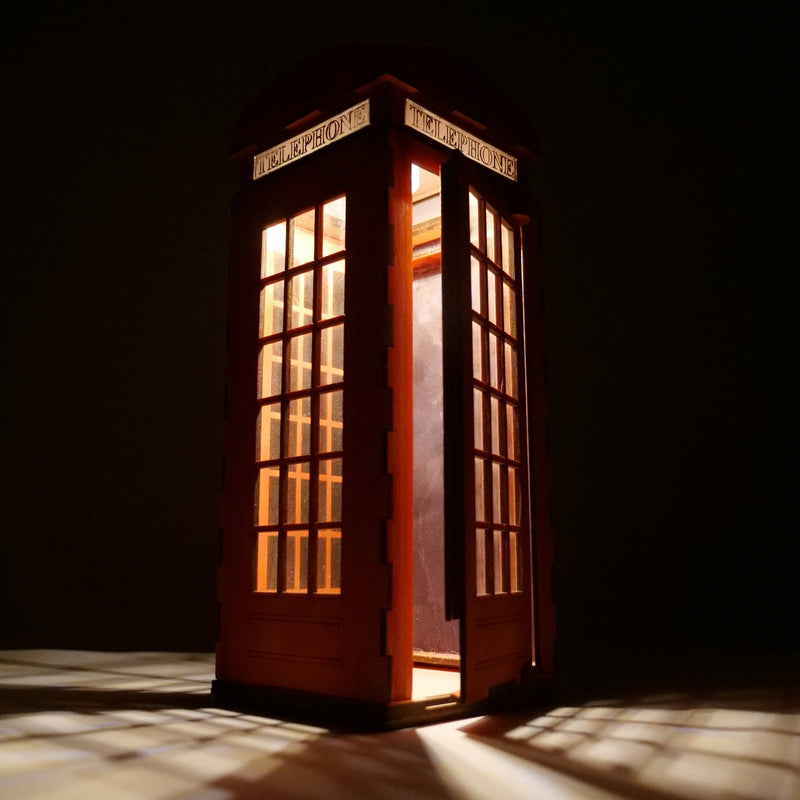 Telephone Box Lamp - Flatpack Model Kit