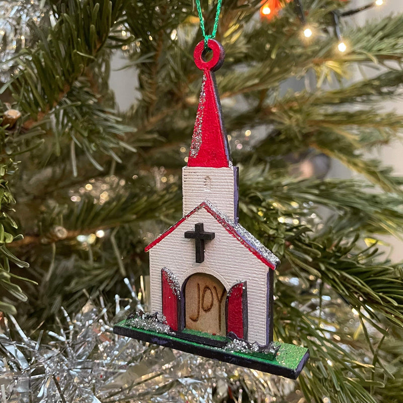 Church Joy Bauble - Handmade Ornament