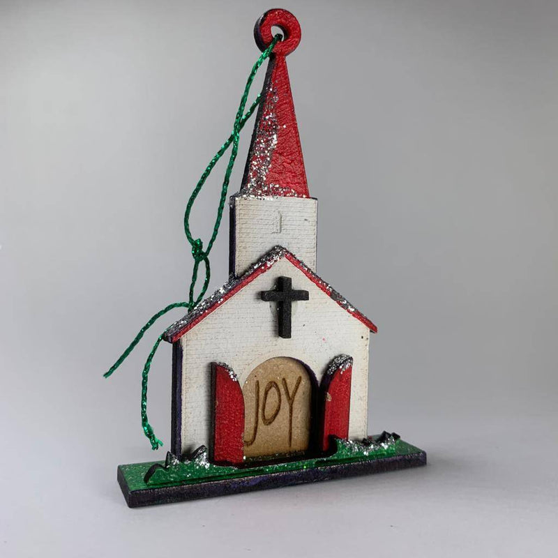 Church Joy Bauble - Handmade Ornament