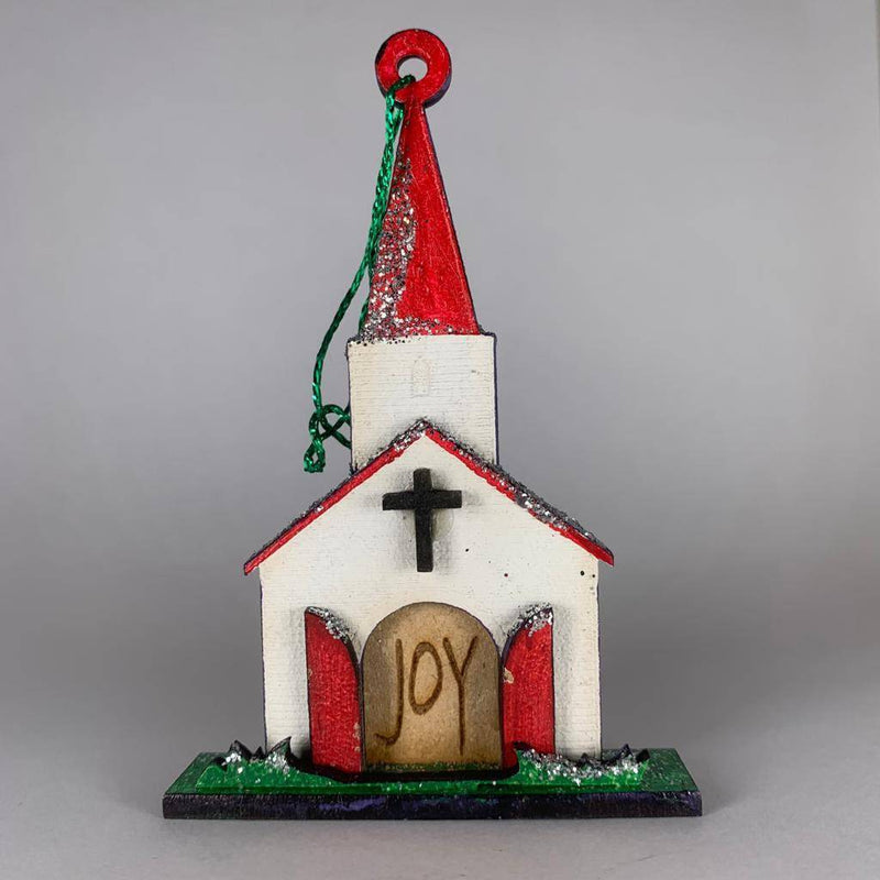 Church Joy Bauble - Handmade Ornament
