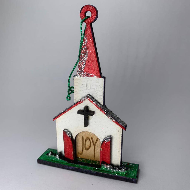 Church Joy Bauble - Handmade Ornament