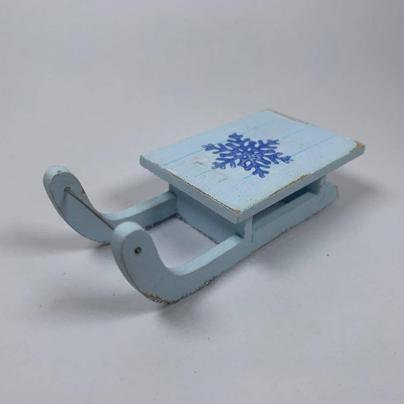 Winter Sledge Bauble - Handmade Decoration