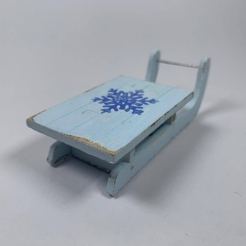 Winter Sledge Bauble - Handmade Decoration