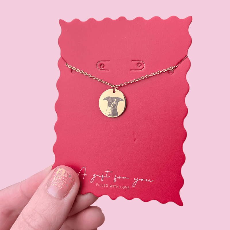 Custom engraved disc necklace