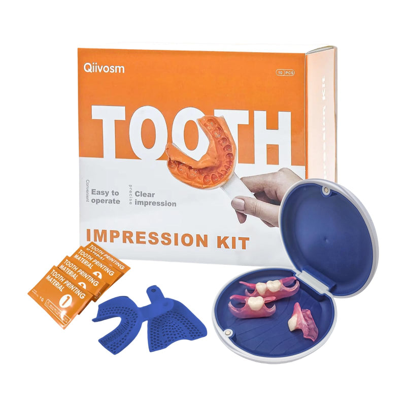 Custom Removable Dentures – Personalized Partial Denture Set with Storage Case | 1–6 Teeth Coverage