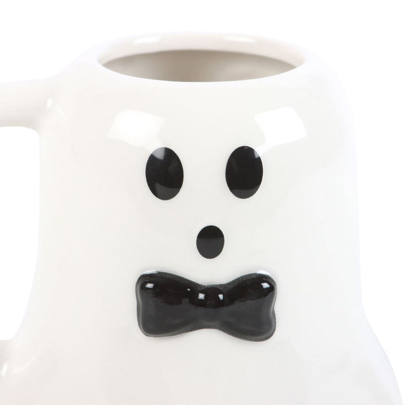 Halloween Ghost Mug With Bow Tie