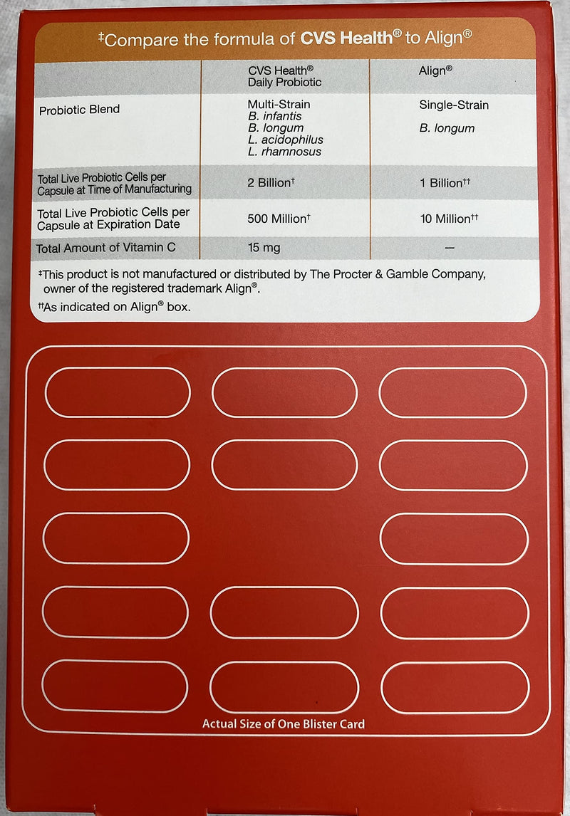 CVS Health Digestive Probiotic Vegetable Capsules | 2 Billion Live Cultures