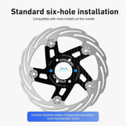 CYCLAMI Bicycle Ultra-Lightweight Carbon Fiber Brake Rotor Center-lock 6-bolt Disc Brake, 160mm, 180mm - InStock