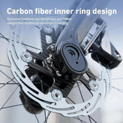 CYCLAMI Bicycle Ultra-Lightweight Carbon Fiber Brake Rotor Center-lock 6-bolt Disc Brake, 160mm, 180mm - InStock