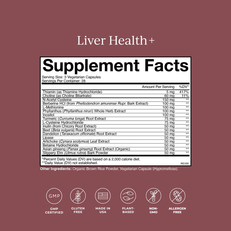 CYMBIOTIKA Liver Health+ – Liver Support, Cleanse & Repair (84 Capsules)