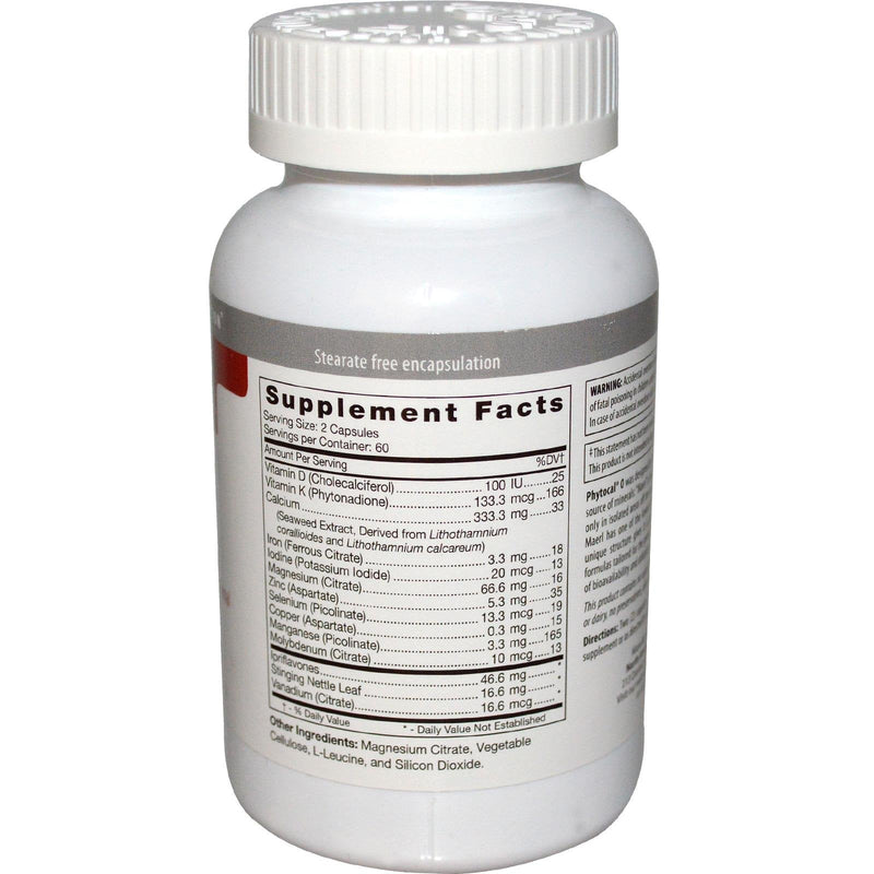 D'Adamo Phytocal O 120 vcaps - Multimineral Supplement for Type O