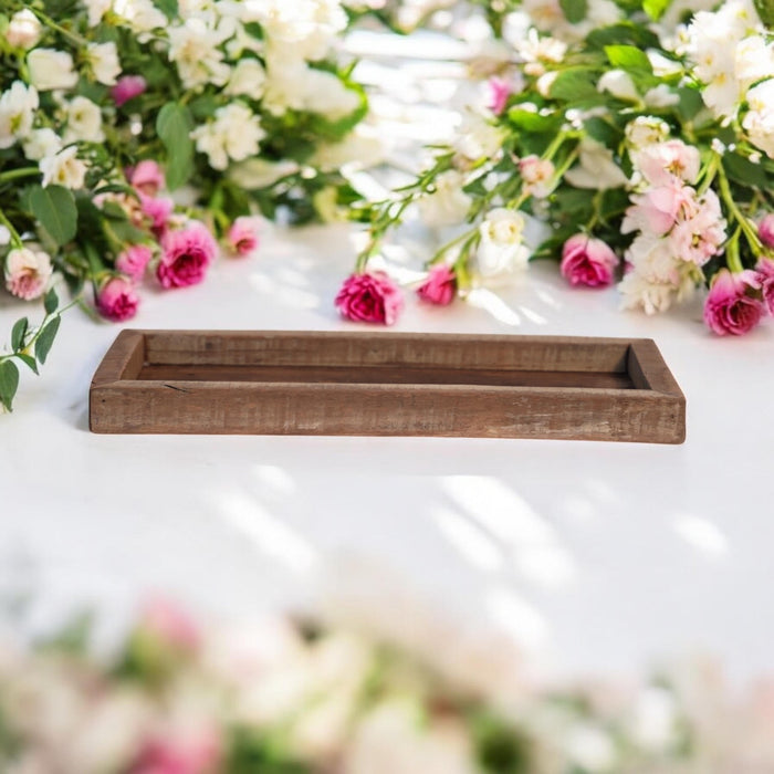 60CM RECLAIMED WOODEN TRAY