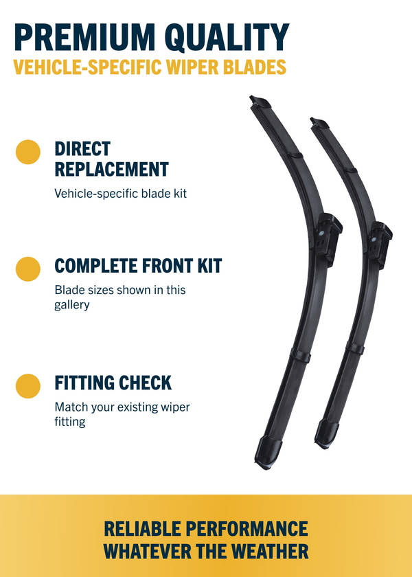 Audi A5 Coupe Front Wiper Blades | Jun 2007 onwards