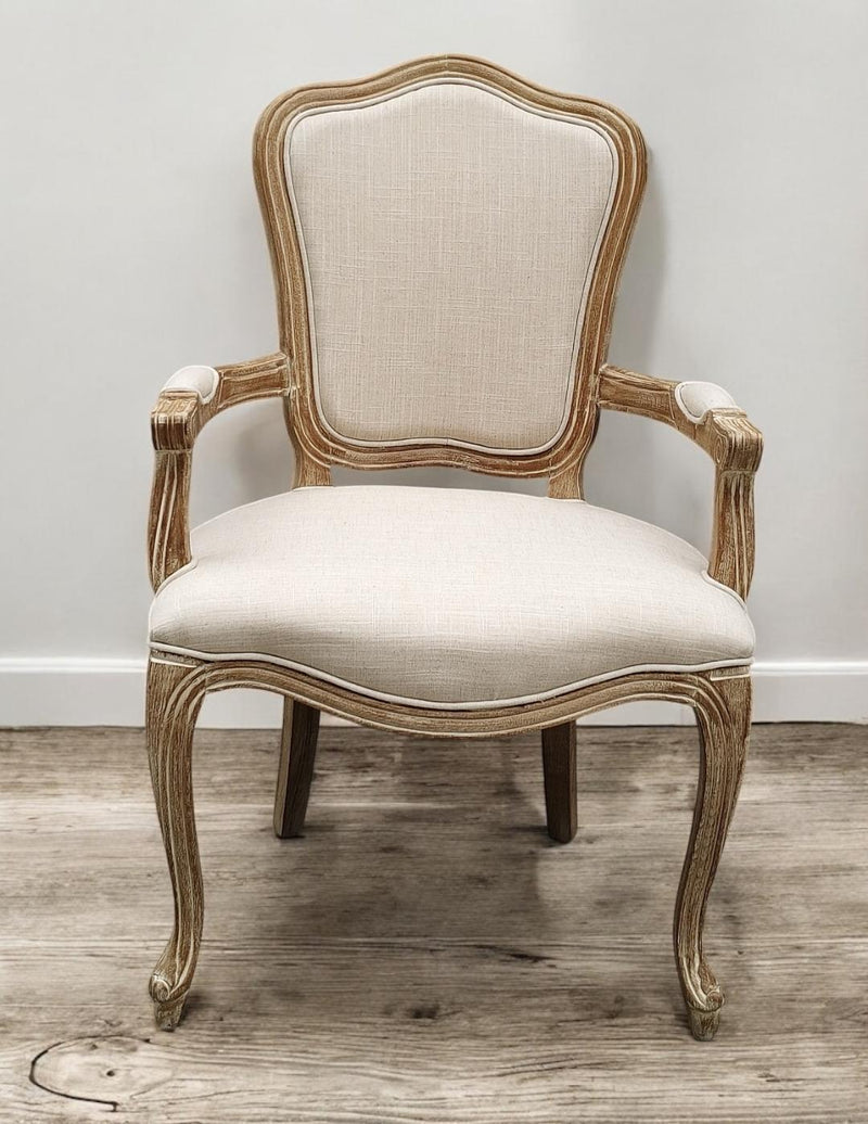 98CM LINEN FABRIC LOUIS CHAIR
