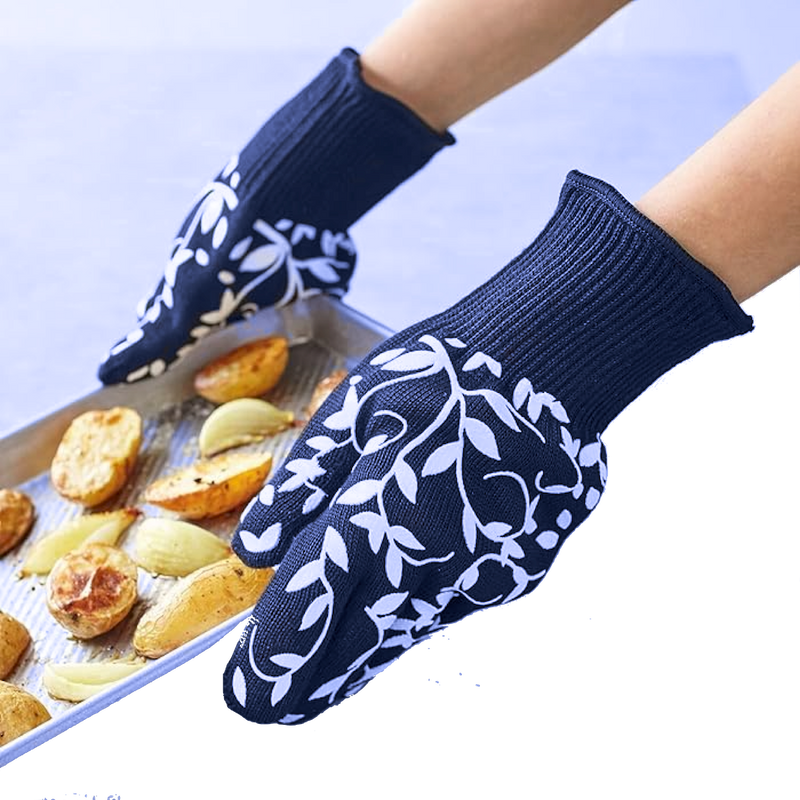 Floral Vine Oven Gloves A252666