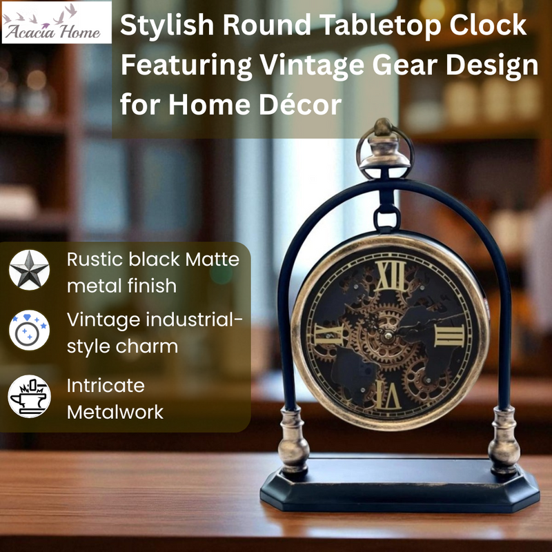 43CM GEAR CLOCK