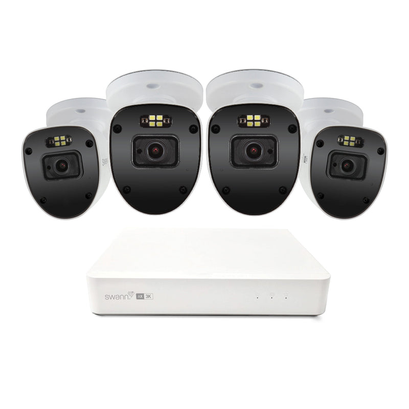 Swann AdvancedX 5MP 1TB 8-Channel Wired PoE NVR CCTV with 4 Bullet Camera Kit