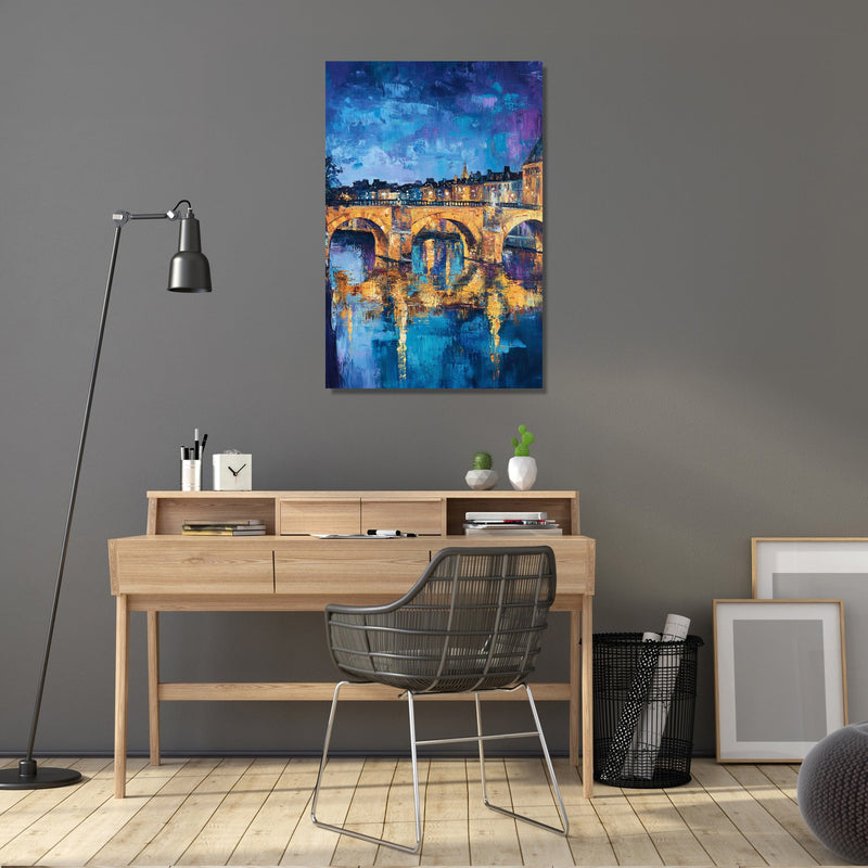 Pont Neuf Night Canvas