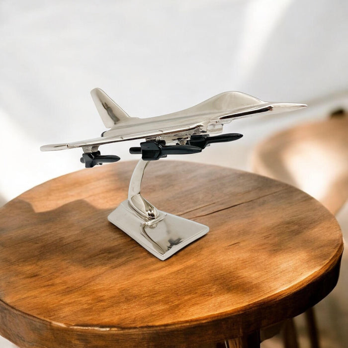 9" NICKEL PLATED MODEL PLANE