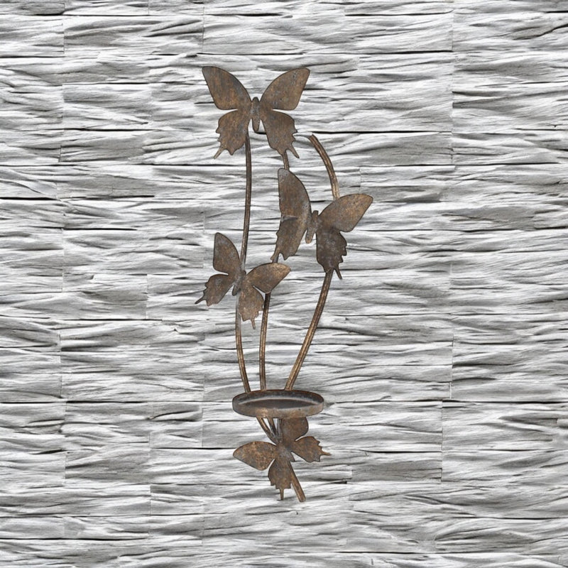 50CM METAL CANDLE HOLDER BUTTERFLY