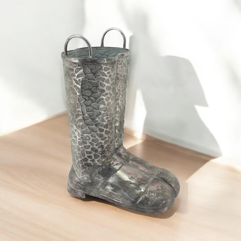 46CM METAL WELLINGTON BOOT UMBRELLA STAND