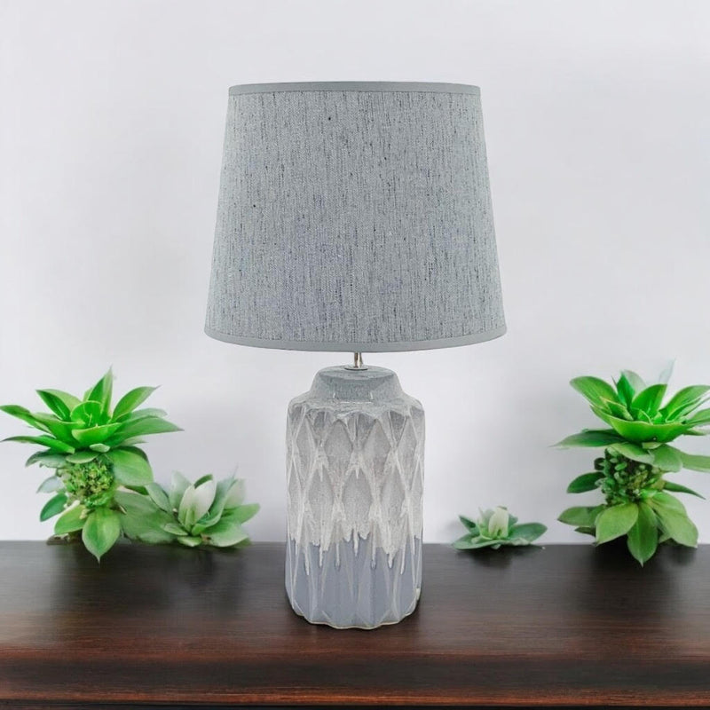 43CM HAND FINISHED LAMP AND SHADE