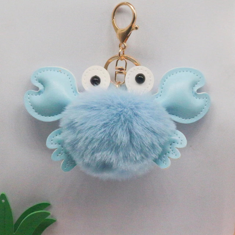 Cartoon Cute Crab Keychain Pendant