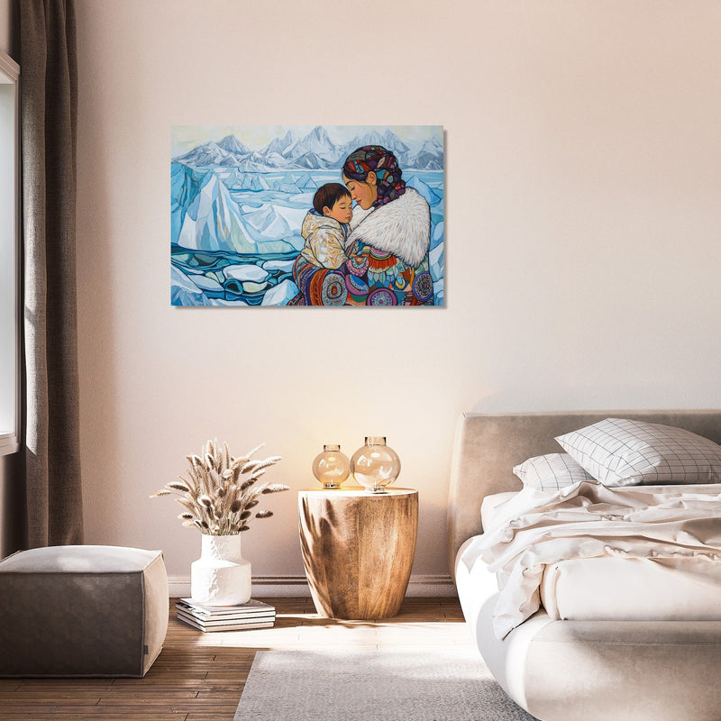 Inuit Maternal Embrace Canvas