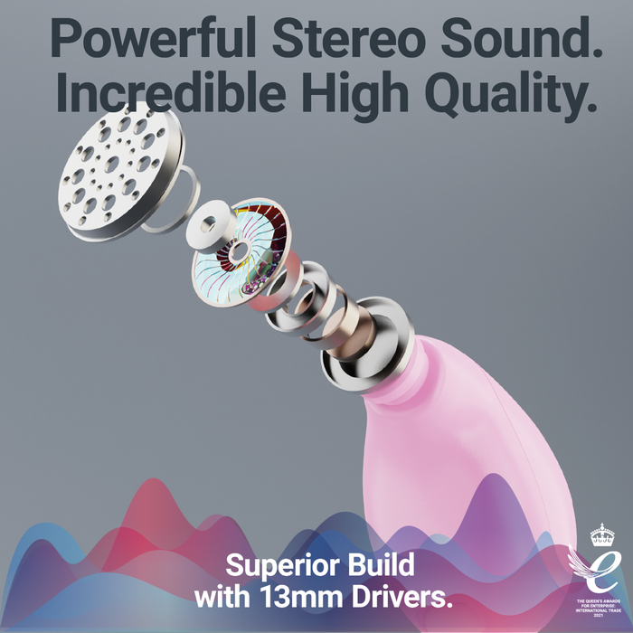 MAJORITY TRU BIO EARBUDS PINK