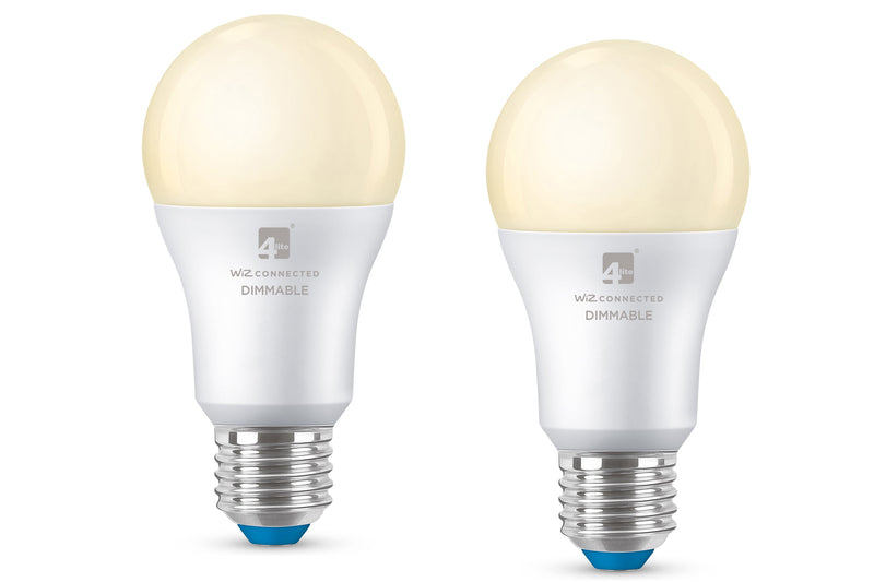 4lite WiZ Connected A60 Warm White WiFi LED Smart Bulb - E27 Large Screw