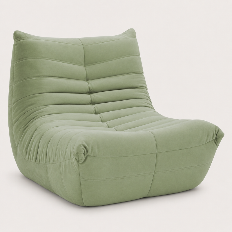 Green Togo Inspired Floor Lounge Chair