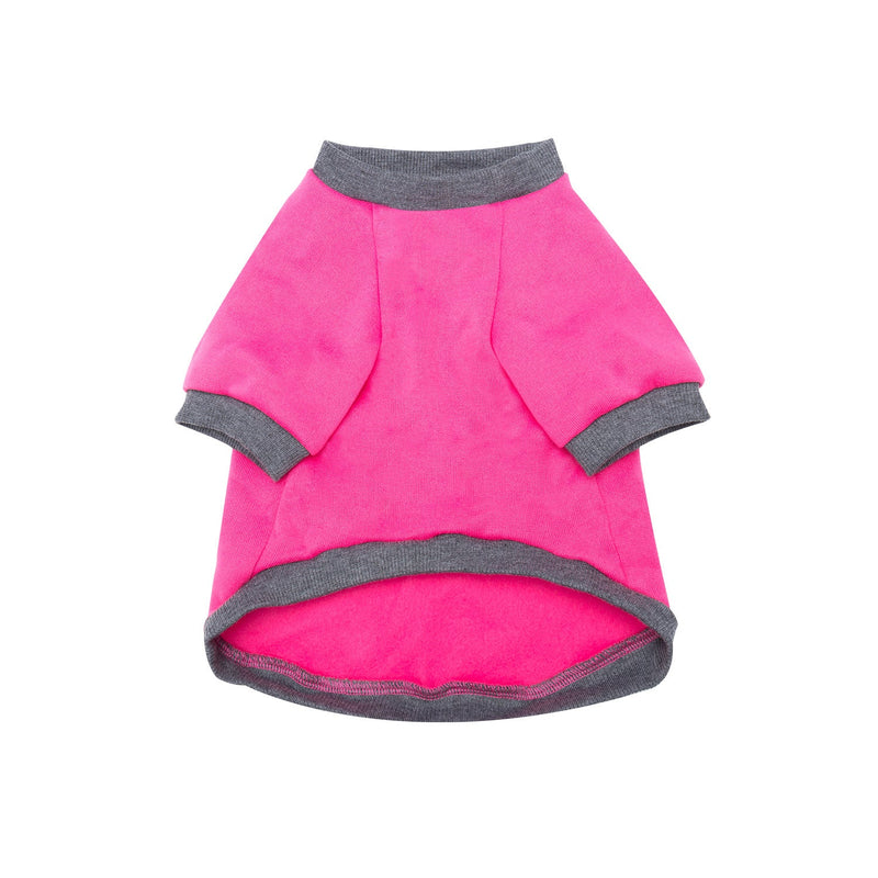 Pet Clothes Fleece-lined Thickened Solid Color Hoodie