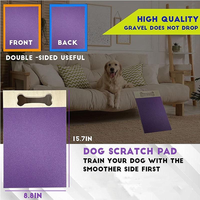Creative Pet Supplies Dog Wooden Square Sandpaper Nail Scratch Board
