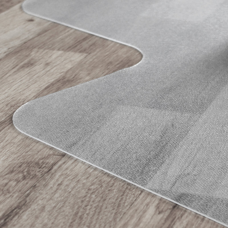 Advantagemat PVC Chair Mat for Hard Floors. Rectangular with Lip - 90 x 120cm