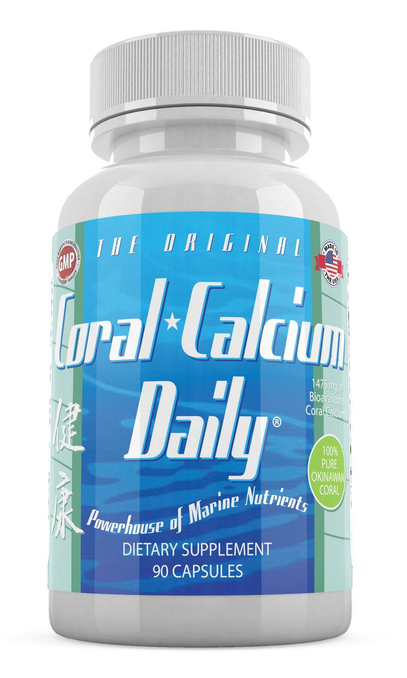 Daily Health Pure Okinawa Coral Calcium – 1475mg, 270 Capsules (3 Month Supply)