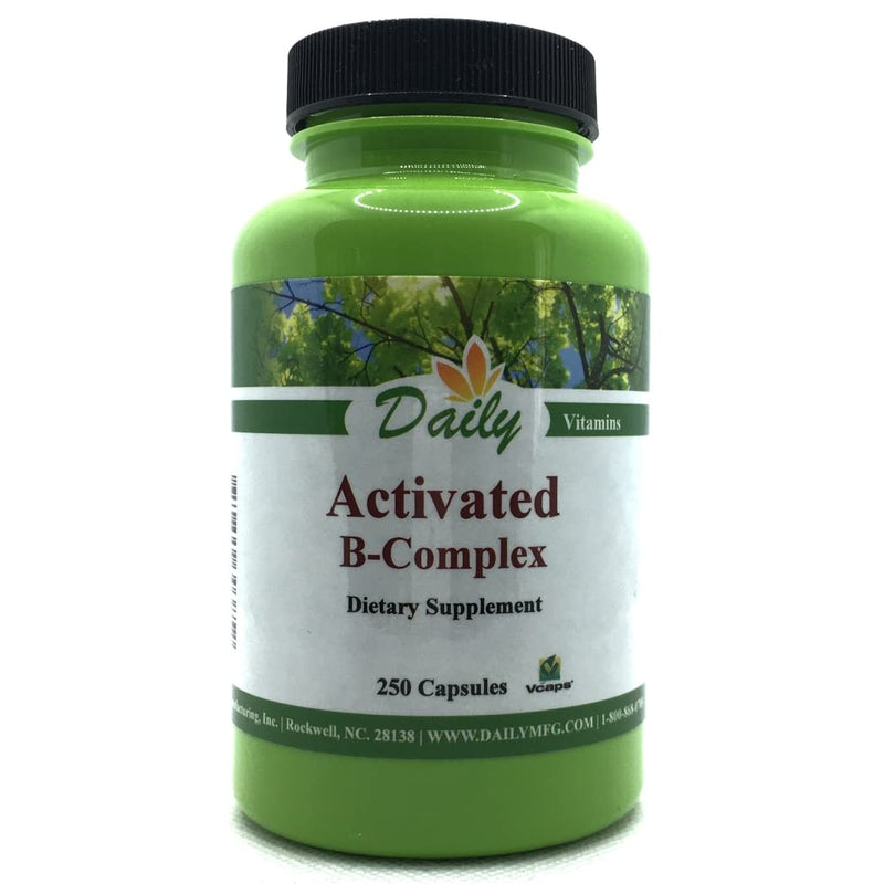 Daily Manufacturing Activated B-Complex - 250 Capsules | Activated Forms of Multi B Vitamins