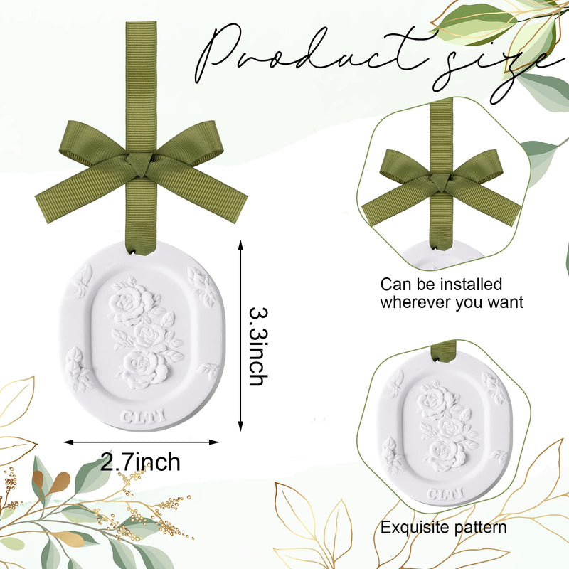 Dansib 6 Pcs Passive Diffusers for Essential Oils – 6 Aroma Flower Car Diffusers (Non-Electric, Classic 2.72 x 3.31 in)