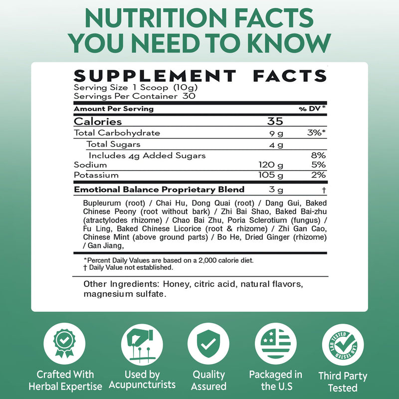 D'AO Labs Emotional Balance Powder – Calm & Stress Relief (Apple-Cucumber Flavor)