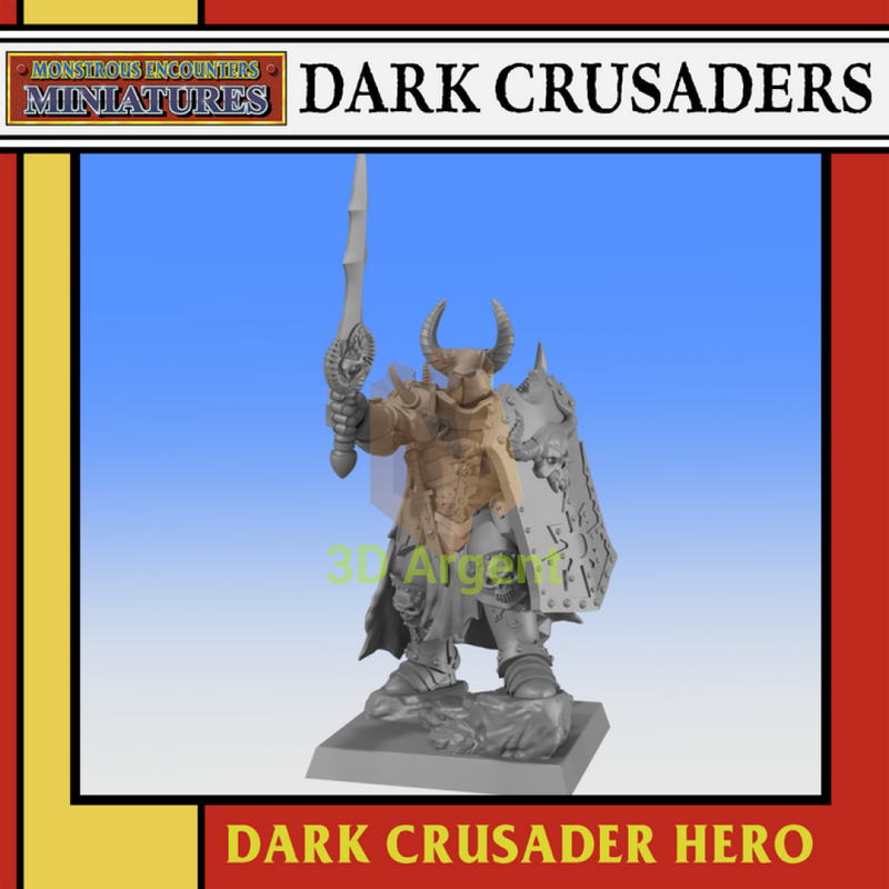 Dark Crusader Hero – 32mm Modular Fantasy Resin Miniature
