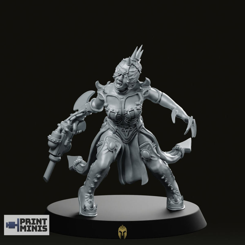 Dark Maiden Bitter Miniature Sci-Fi Warlady Character