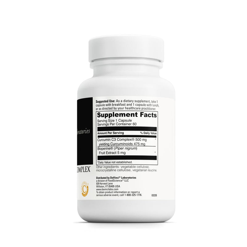 DAVINCI Labs Curcumin C3 Complex - Liver & Gallbladder Support (Gluten-Free)