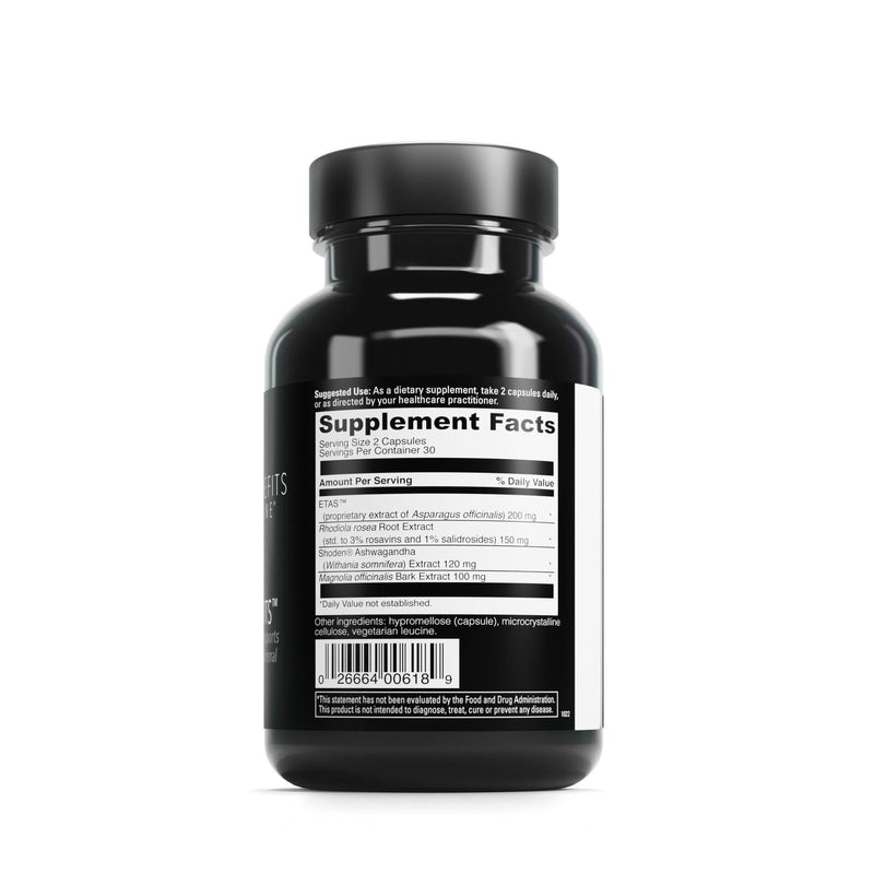DaVinci Labs Cortisol Benefits – Supports Healthy Cortisol Levels & Adrenal Health | Ashwagandha, Rhodiola, Gluten-Free | 60 Vegetarian Capsules