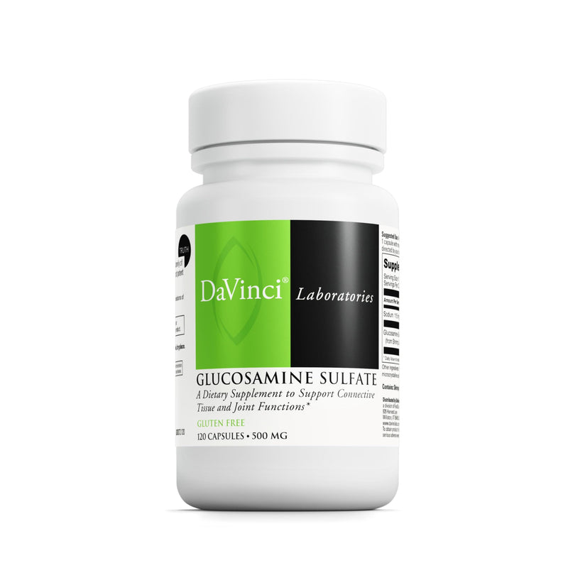 DAVINCI Labs Glucosamine Sulfate 500 mg | Gluten-Free 120 Capsules