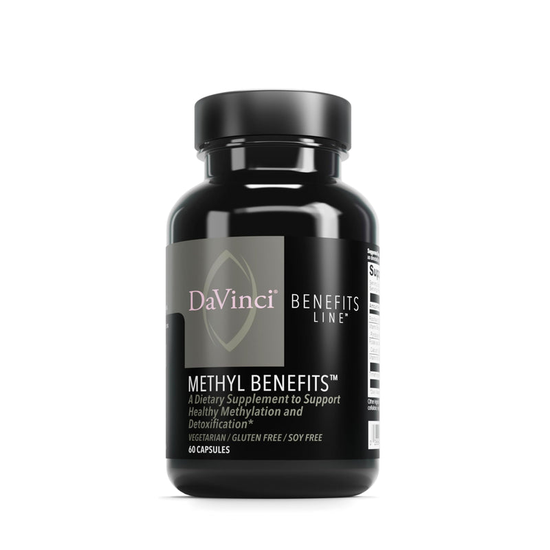DaVinci Labs Methyl Benefits – Methylation Support, Detox & Energy – Gluten Free, 60 Vegetarian Capsules