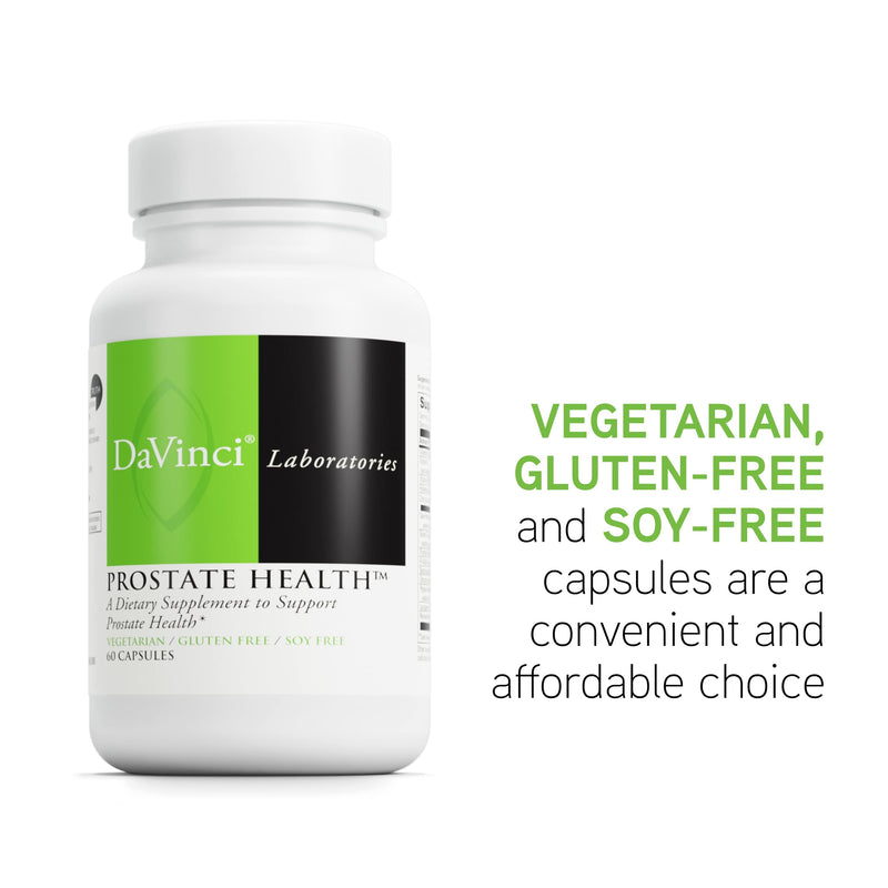 DAVINCI Labs Prostate Health - Supports Prostate & Urinary Health with Saw Palmetto, Zinc, Green Tea Extract - 60 Vegetarian Capsules