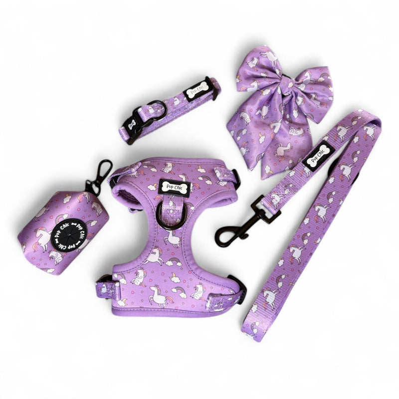 Daydreams & Unicorns XXS Step-In Adjustable Small Dog Harness – Magical Puppy Harness for Tiny Pups