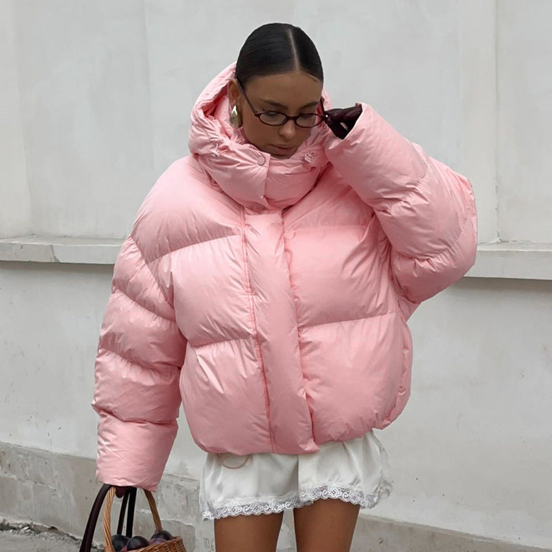 Thick Puffer Jacket, Warm Cotton Coat